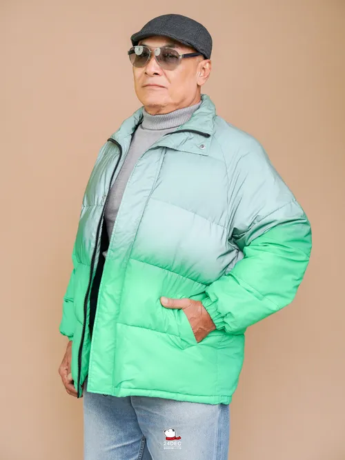 เช่าเสื้อกันหนาว ชาย รุ่น ILLUSION สี เขียว