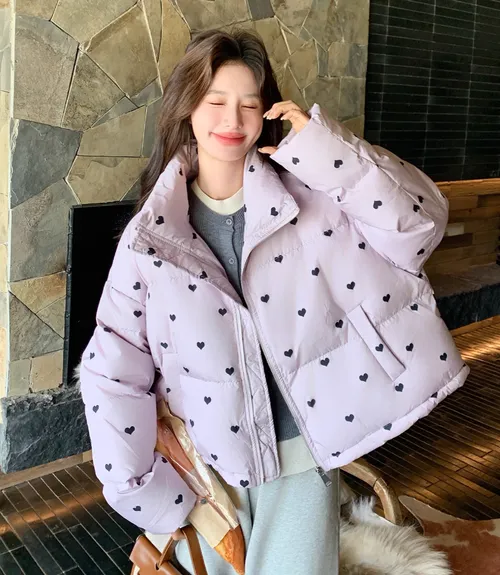 เช่าเสื้อกันหนาว หญิง รุ่น MINIHEART สี ม่วง