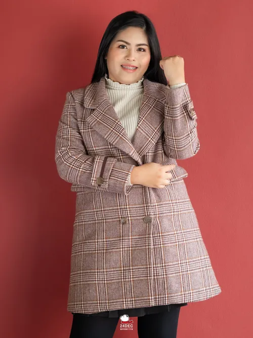 เช่าเสื้อโค้ท หญิง รุ่น TONY สี น้ำตาล