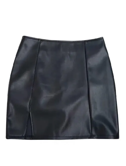 เช่ากระโปรง หญิง รุ่น PLEASE สี ดำ