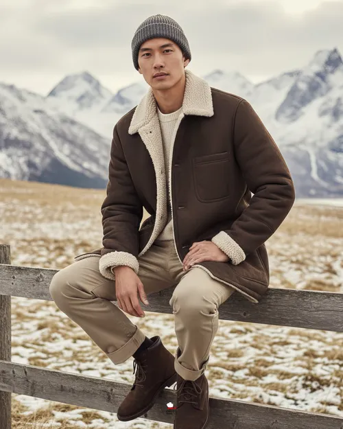 เช่าเสื้อแจ็คเก็ต ชาย รุ่น HONOLULU สี น้ำตาล