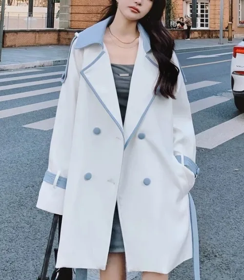 เช่าเสื้อเทรนช์โค้ท หญิง รุ่น ABIGAIL สี ขาว