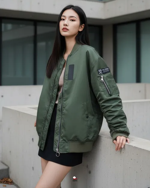 เช่าเสื้อแจ็คเก็ต หญิง รุ่น PINE สี เขียว