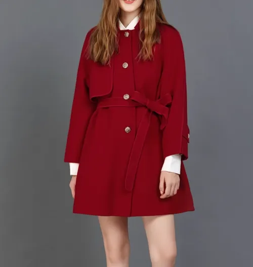 เช่าเสื้อโค้ท หญิง รุ่น ACACIA สี แดง