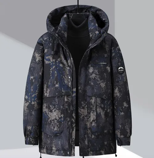 เช่าเสื้อกันหนาว ชาย รุ่น LANDSCAPE สี น้ำเงิน