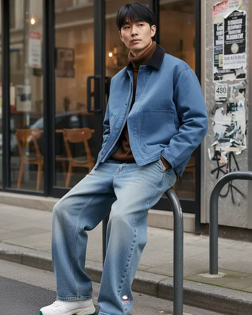 เช่าเสื้อแจ็คเก็ต ชาย รุ่น SEASIDE สี น้ำเงิน