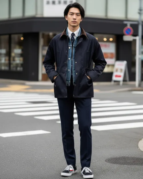 เช่าเสื้อแจ็คเก็ต ชาย รุ่น NEELAM สี น้ำเงิน