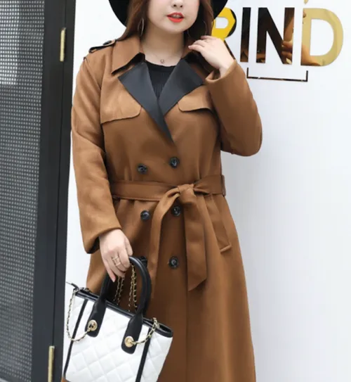 เช่าเสื้อเทรนช์โค้ท หญิง รุ่น TRIXIE สี น้ำตาล