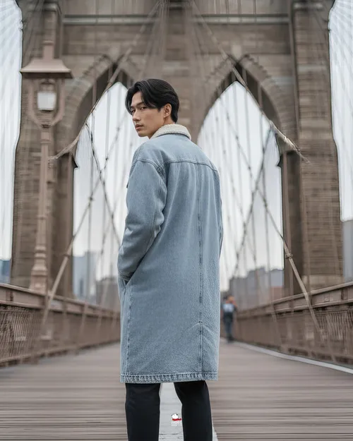 เช่าเสื้อแจ็คเก็ต ชาย รุ่น PURE สี ฟ้า