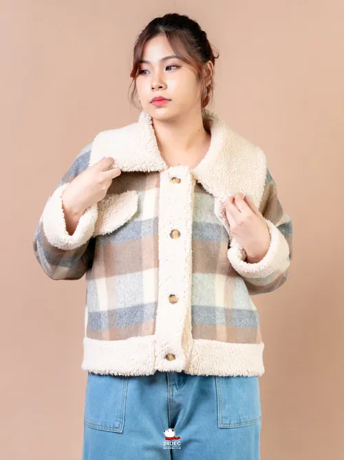 เช่าเสื้อแจ็คเก็ต หญิง รุ่น PALOMA สี น้ำตาล