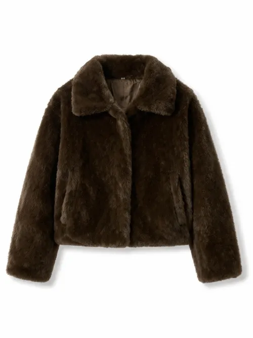 เสื้อขนเฟอร์ หญิง รุ่น HICKORY สี น้ำตาล