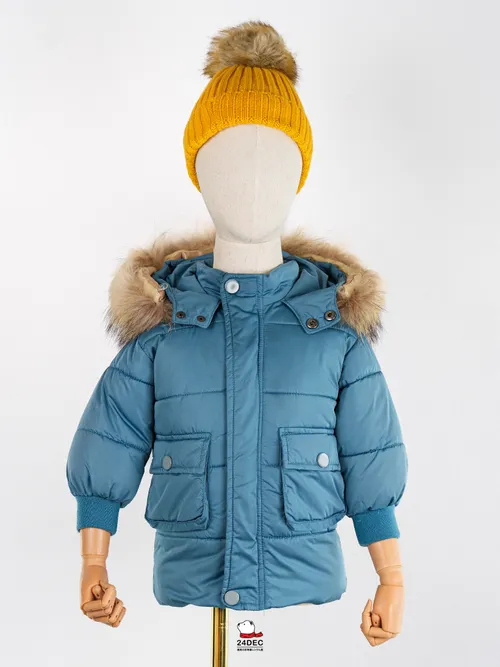 (*หยุดเช่า*) เช่าเสื้อกันหนาว เด็ก รุ่น AVA สี ฟ้า