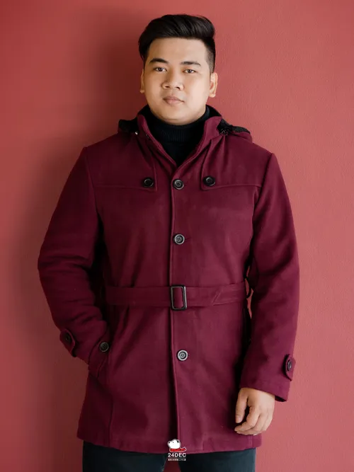 เช่าเสื้อโค้ท ชาย รุ่น OPERA สี แดงเรดไวน์