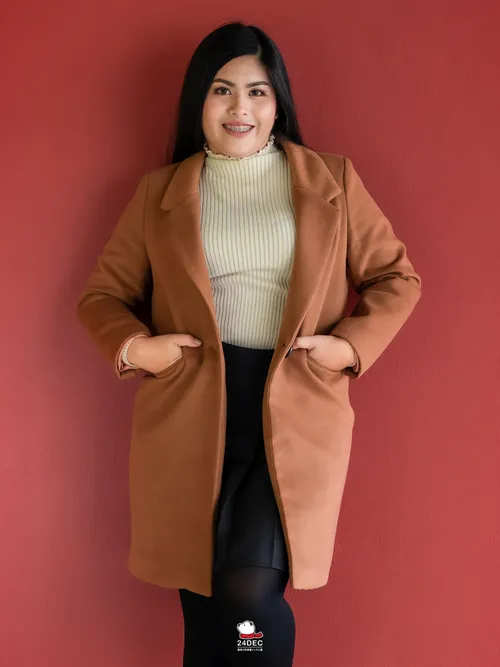 เช่าเสื้อโค้ท หญิง รุ่น PEACHIST สี น้ำตาล