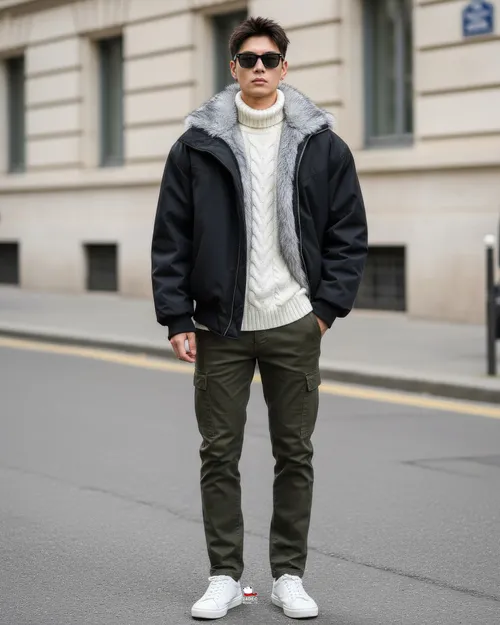 เช่าเสื้อแจ็คเก็ต ชาย รุ่น SOUL สี ดำ