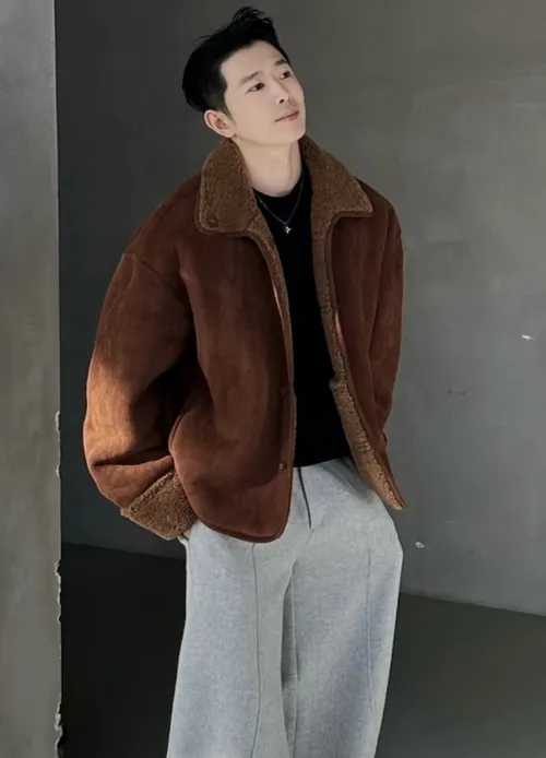 เช่าเสื้อแจ็คเก็ต ชาย รุ่น KANE สี น้ำตาล