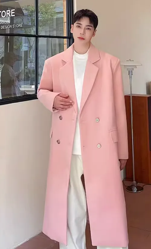 เช่าเสื้อโค้ท ชาย รุ่น SADIE สี ชมพู