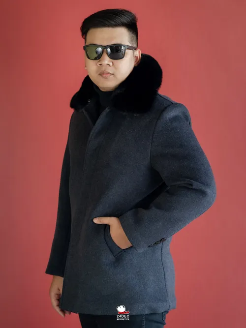 เช่าเสื้อโค้ท ชาย รุ่น CIVIL สี น้ำเงิน