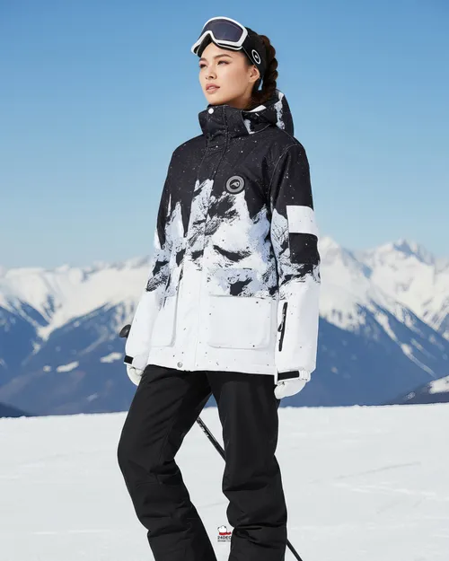 เช่าเสื้อสกี ชาย รุ่น SAHORO สี ขาว