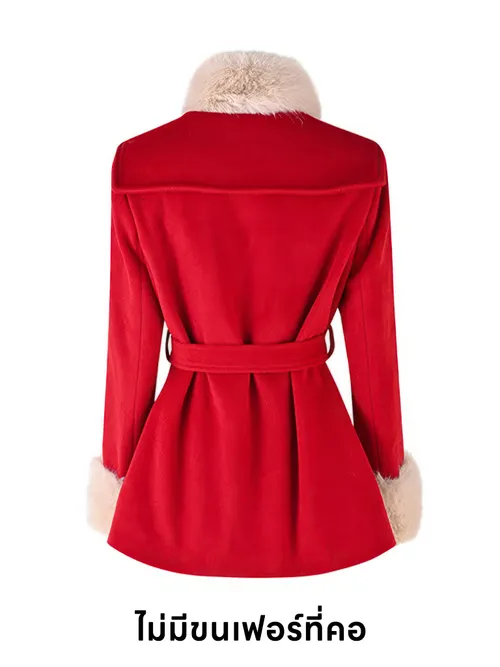 เช่าเสื้อโค้ท หญิง รุ่น FURONG สี แดง