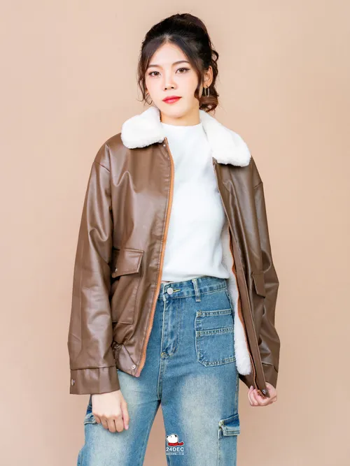 เช่าเสื้อแจ็คเก็ต หญิง รุ่น SLUMBER สี น้ำตาล