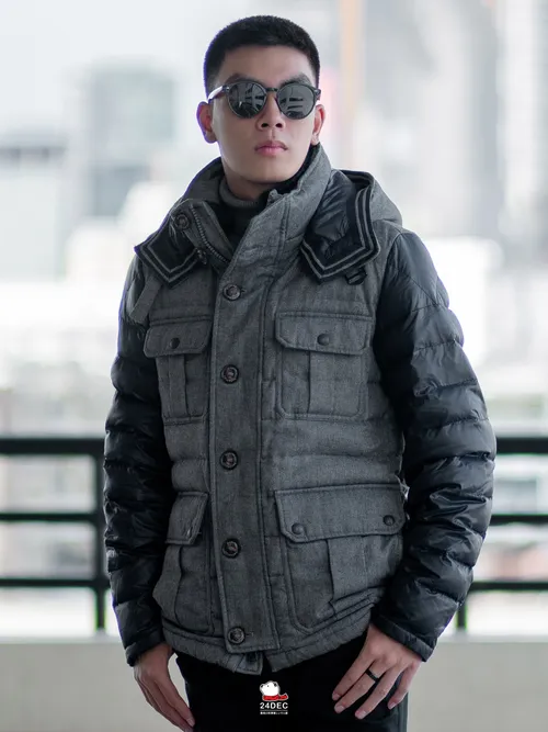 เช่าเสื้อกันหนาว ชาย รุ่น RIEL สี น้ำเงิน 