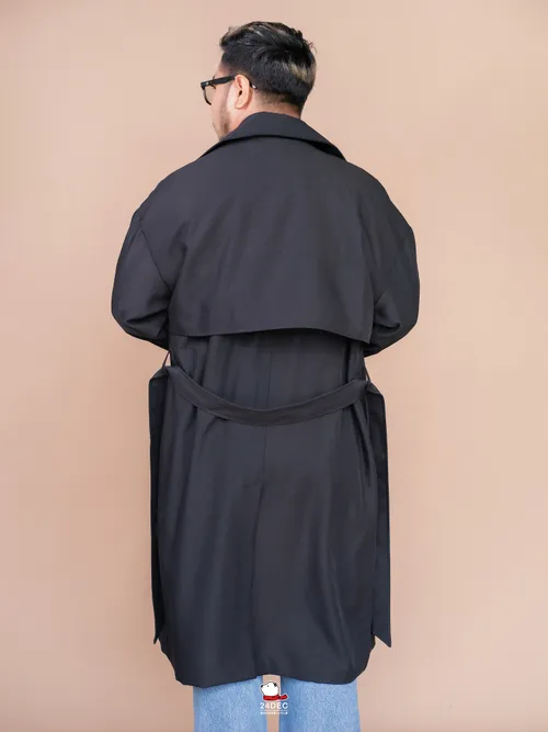 เช่าเสื้อเทรนช์โค้ท ชาย รุ่น VESSEL สี ดำ