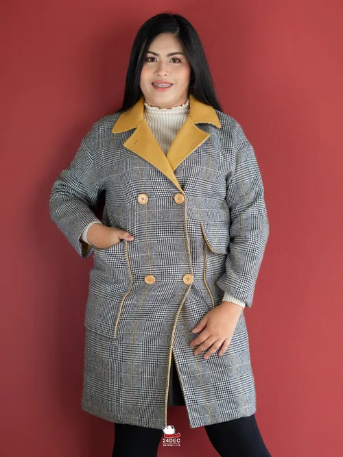 เช่าเสื้อโค้ท หญิง รุ่น PABOL สี เหลือง