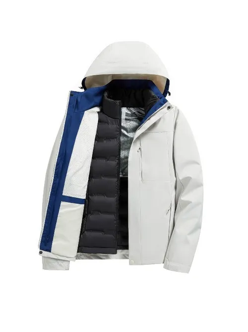 เช่าเสื้อกันหนาว ชาย รุ่น OVERLAND สี ขาว