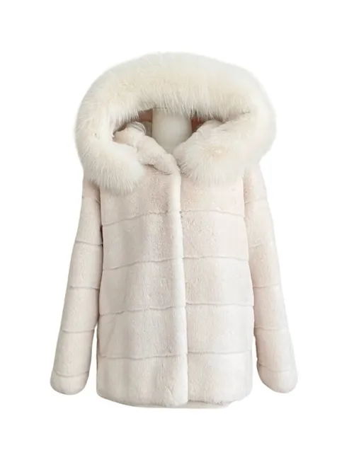 เช่าเสื้อขนเฟอร์ หญิง รุ่น NEBULA สี ขาว