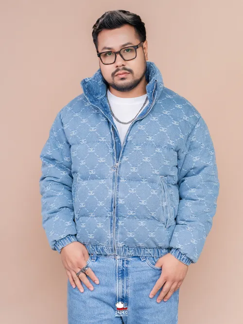 เช่าเสื้อกันหนาว ชาย รุ่น DENIM สี ฟ้า