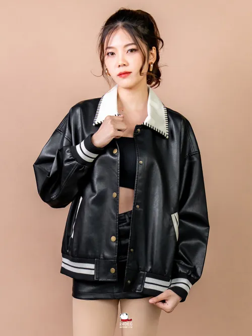 เช่าเสื้อแจ็คเก็ต หญิง รุ่น ENDING สี ดำ