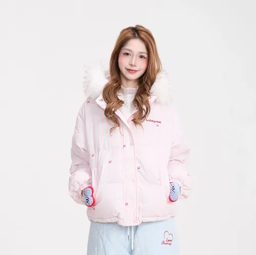 เช่าเสื้อกันหนาว หญิง รุ่น BOWKY สี ชมพู