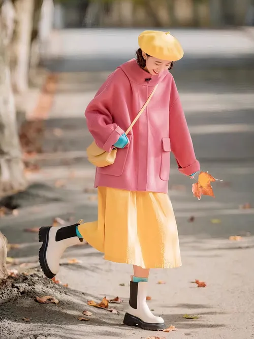 เช่าเสื้อโค้ท หญิง รุ่น VENEZIA สี ชมพู