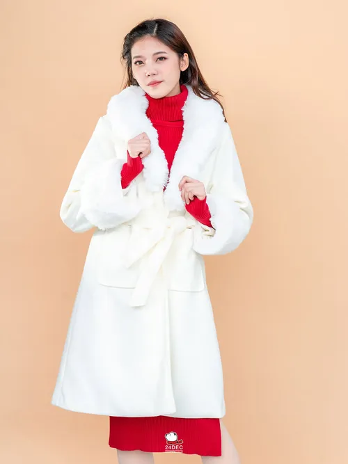 เช่าเสื้อโค้ท หญิง รุ่น CUPITA สี ขาว