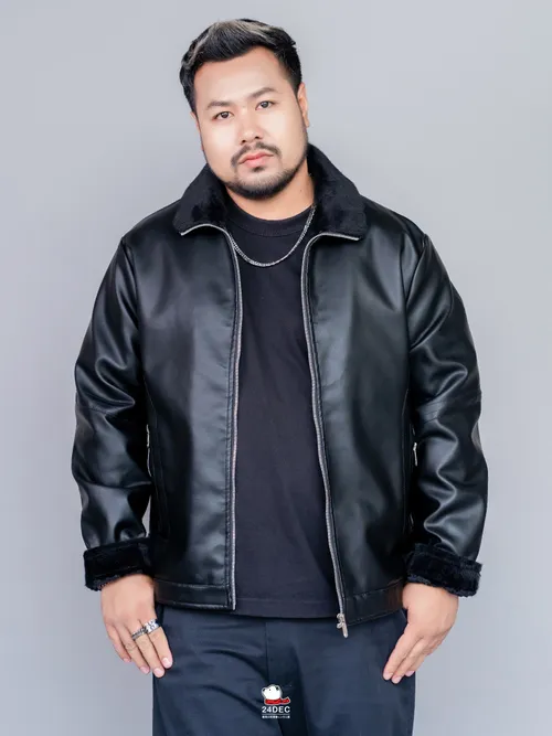 เช่าเสื้อแจ็คเก็ต ชาย รุ่น PELE สี ดำ