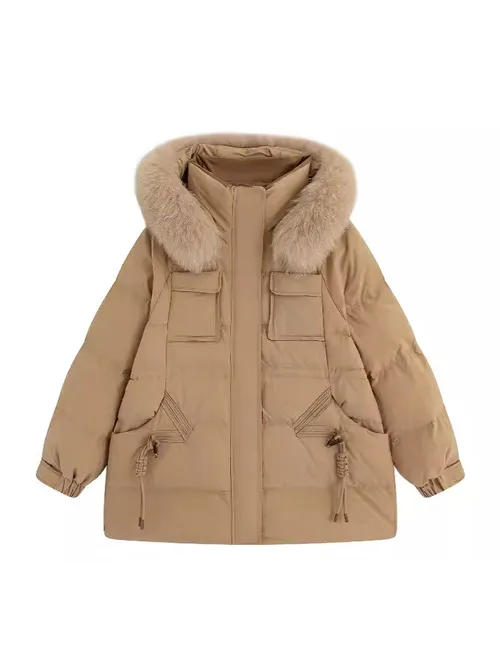 เช่าเสื้อกันหนาว หญิง รุ่น JIUFEN สี น้ำตาล 