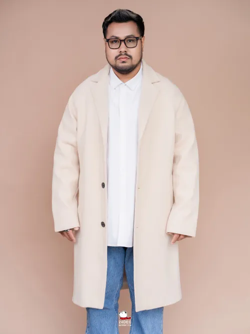 เช่าเสื้อโค้ท ชาย รุ่น SAFARI สี ครีม