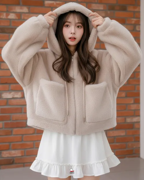 เช่าเสื้อขนเฟอร์ หญิง รุ่น ANITA สี ครีม