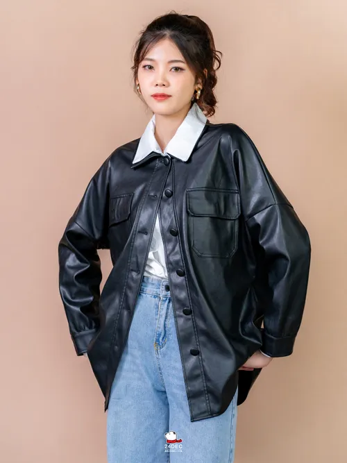 เช่าเสื้อแจ็คเก็ต หญิง รุ่น DEMI สี ดำ