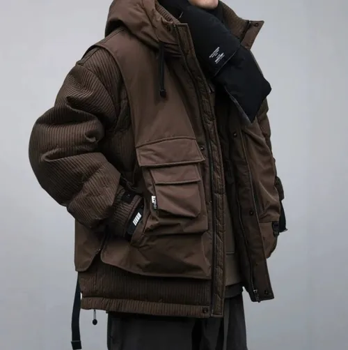 เช่าเสื้อกันหนาว ชาย รุ่น JEFF สี น้ำตาล 