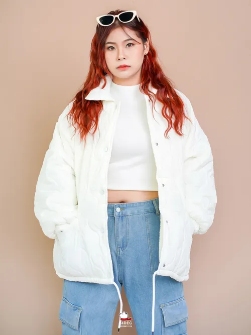 เช่าเสื้อแจ็คเก็ต หญิง รุ่น UMEDA สี ขาว