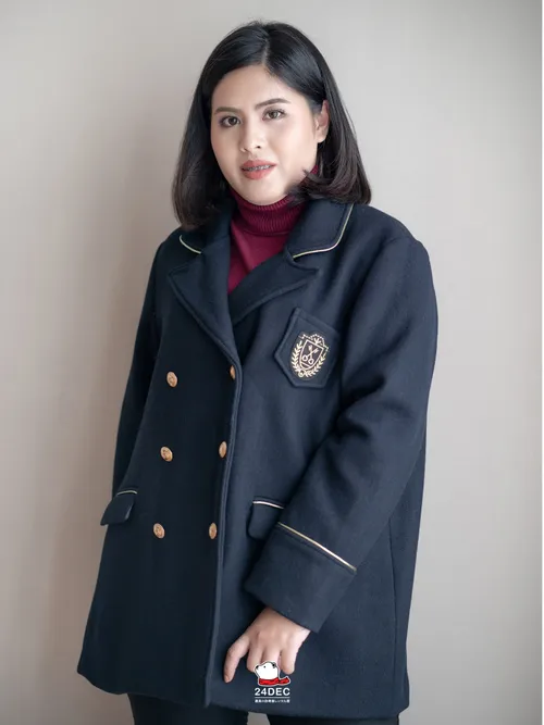 เช่าเสื้อโค้ท หญิง รุ่น HOGWARTS สี น้ำเงิน