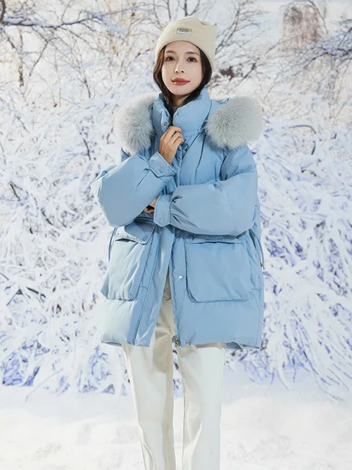 เช่าเสื้อกันหนาว หญิง รุ่น TROLTUNGA สี ฟ้า