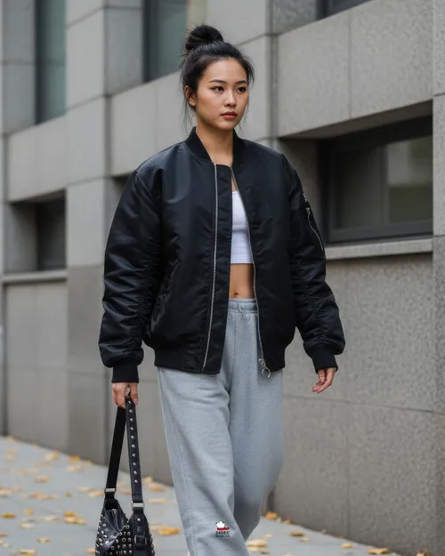 เช่าเสื้อแจ็คเก็ต หญิง รุ่น PINE สี ดำ