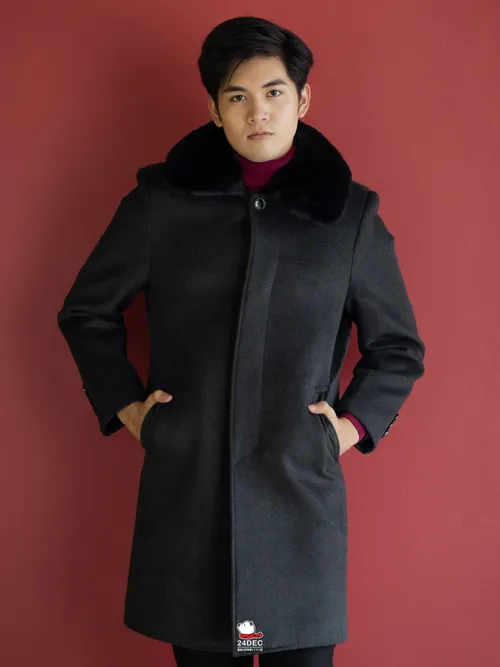 เช่าเสื้อโค้ท ชาย รุ่น VALLETTA สี ดำ