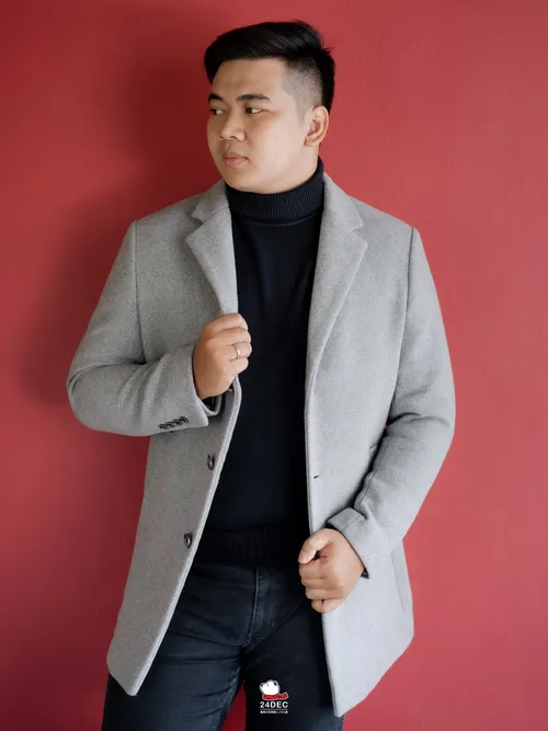 เช่าเสื้อโค้ท ชาย รุ่น JULY สี เทา