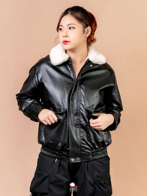 เช่าเสื้อแจ็คเก็ต หญิง รุ่น SLUMBER สี ดำ