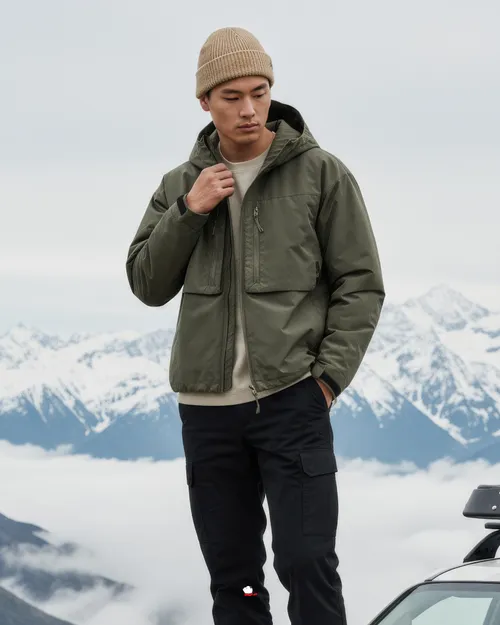 เช่าเสื้อแจ็คเก็ต ชาย รุ่น RADIO สี เขียว