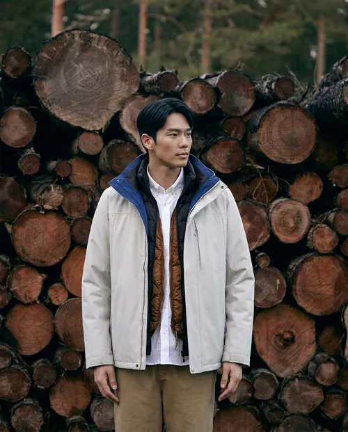 เช่าเสื้อกันหนาว ชาย รุ่น OVERLAND สี ขาว